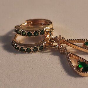 Brand New Unique Design Handmade 18k Gold Plated Earrings